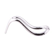 2PCS Short Handle Curved Pipe Pipe Stand Holder, Beginner Pipe Kit --Stainless steel pipe holder and smoking accessories