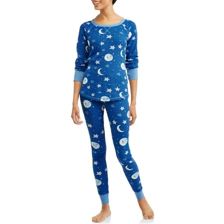 Toast & Jammies Women's and Women's Plus 2 Piece Thermal Long John Sleep Set