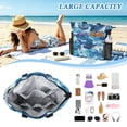 thumbnail image 5 of Sea Waves Beach Bag Travel Tote Bag Reusable Shopping Bag Gym Bag with Wet Pocket Waterproof, 5 of 7