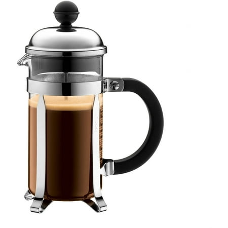 Bodum CHAMBORD French Press Coffee Maker, Glass, 0.35 L, 12 Oz, 3 Cup, (Best Travel French Press)