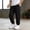Black, variant on ZOYOEN Boys Cotton Linen Pants with Pockets- Casual Lightweight Elastic Waist Straight Leg Summer Beach Pants Khaki Size 6-14