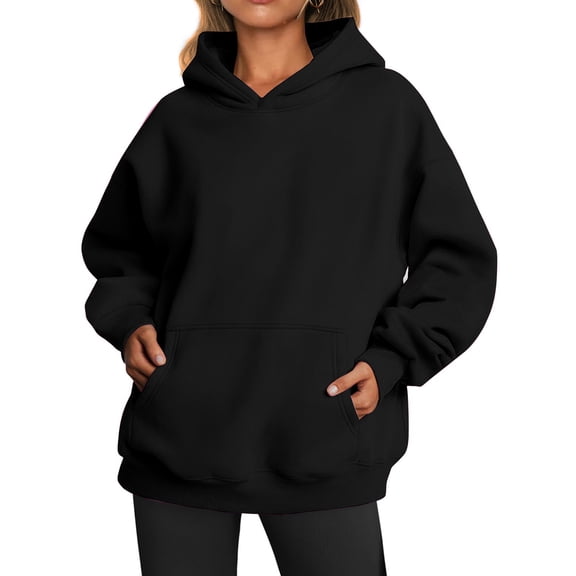 Fantaslook Hoodies for Women Oversized Fleece Sweatshirts Long Sleeve Pullover Tops Fall Outfits with Pocket