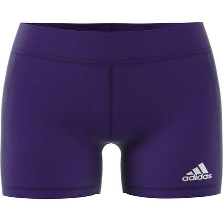 Adidas Women's Alphaskin Volleyball 4-Inch Short Tights Team College Purple/White Medium