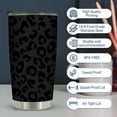 thumbnail image 4 of Black Leopard Print Tumbler - 20 Oz Stainless Steel Insulated Tumblers - Birthday Gifts for Dad,Men, 4 of 6