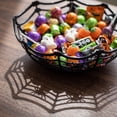thumbnail image 3 of Summerween Halloween Candy Bowl, Countertop Platter, Halloween Pumpkin Snack Bowl Stand Series, Sculpted Hand Painted Resin, For Holiday Table Display, Orange, 1 Pack, 3 of 5