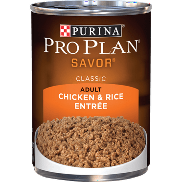Purina Pro Plan Pate Wet Dog Food, SAVOR Chicken & Rice Entree, 13 oz. Can