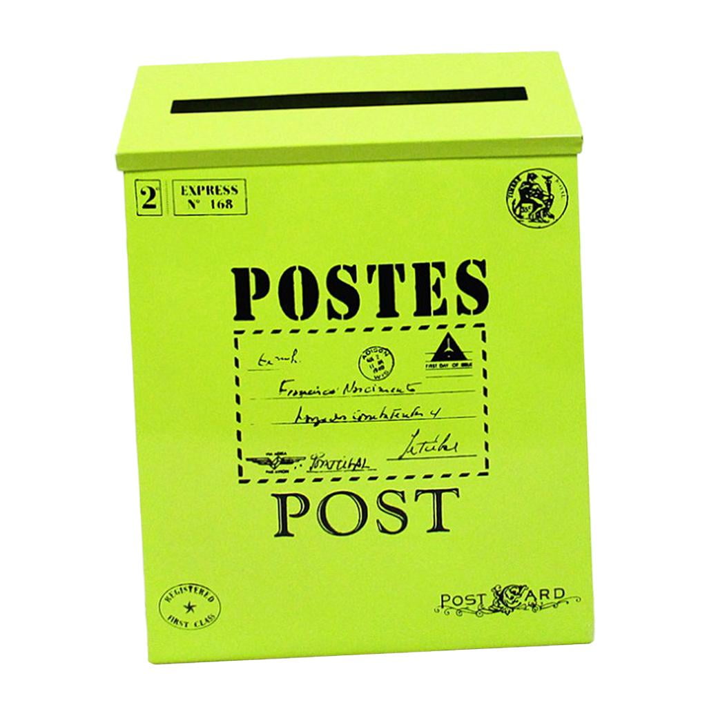 Outside Letterbox Letter Post Mail Box Magazines Newspaper Box - Green