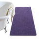 thumbnail image 1 of Alfombra de baño LOCHAS Luxury Shaggy de 60 x 120 cm, color morado oscuro, 1 of 6
