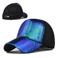 thumbnail image 2 of ASFGIMUJ New Sequined Over Ponytail Hat Sunscreen Baseball Cap For Women, 2 of 6