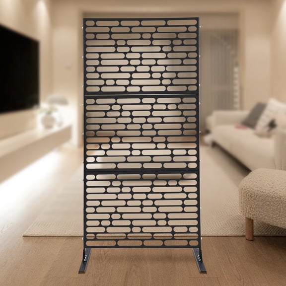 Metal Privacy Screen Outdoor for Patio Garden Fence Balcony Decor
