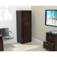 thumbnail image 3 of Inval 4-Shelf 2-Door Kitchen Pantry Storage Cabinet in Espresso, 3 of 10