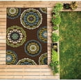 thumbnail image 2 of Moretti Crowne Indoor/Outdoor Area Rug 859D6 Brown Patio Retro 2' 3" x 7' 6" Rectangle, 2 of 2