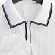 thumbnail image 5 of Blusa y camisa de manga corta con cuello vuelto para hombre, de 3 botones y solapa. Camisa informal de manga corta con solapa para hombre., 5 of 6
