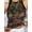 Multicolor, variant on Women's Leopard Print Sequin Vest Color-Blocked Trim Sleeveless Cropped Top
