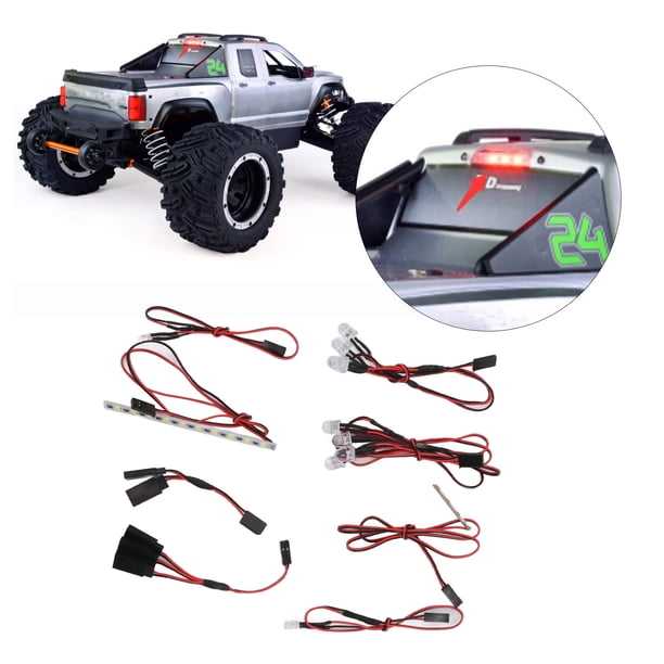 Barra De Luz RC, Blanca, Roja, Amarilla, Fácil De Instalar, Fácil De Operar, Barra De Luz Trasera Delantera RC De Alta Resistencia Para Carreras MX07