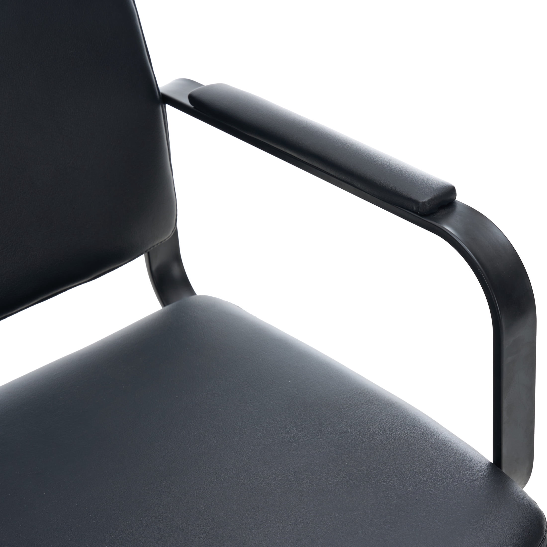 Noble House 360° Swivel Salon Styling Chair with Footrest, Adjustable Height, Black