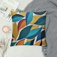 thumbnail image 2 of Creowell Boho Throw Pillow Covers Leaf  Outdoor Decorative Pillow Cover Square Cushion Cover Pillowcases for Sofa Bed Farmhouse Home Decor, 2 of 5