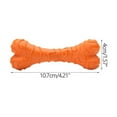 thumbnail image 3 of Kumdkd 4.21" Double-Layer Silicone Dog Chew Toy - Dental Cheese Bone for Teeth Cleaning & Anxiety Relief, Tough Yet Gentle on Gums - Vet-Recommended Teething Puppy Toy for Small/Medium Dogs, 3 of 3