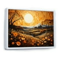 thumbnail image 2 of Designart "Farm Golden Harvest Painting IV" Landscapes Floater Framed Wall Art Print, 2 of 7