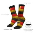 thumbnail image 6 of Women Crew Graphic Print Tube Socks German Flag With The German Pattern Design Ladies Socks, 6 of 7