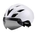 thumbnail image 3 of Casco de bicicleta con visera protectora extraíble y cómodo, resistente a los golpes. Blanco, 3 of 9