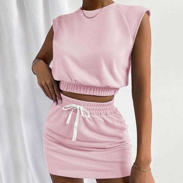 ICHUANYI Clearance Women's Fashion Solid Casual Short Sleeved Round-Neck Top/Shirt Suit ICHUANYI "ICHUANYI"
