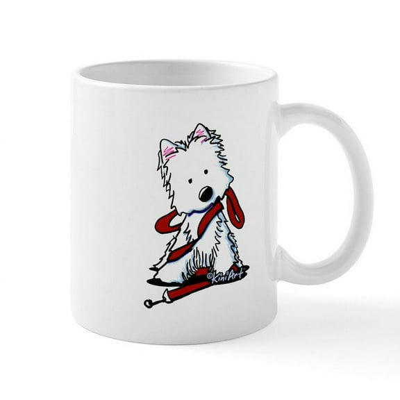 CafePress - LET's GO! Westie Mug - 11 oz Ceramic Mug - Novelty Coffee Tea Cup