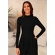 thumbnail image 5 of Mono Enterizo PRETTYGARDEN de Manga Larga con Cuello Simulado Negro XL, 5 of 8