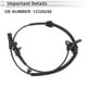 thumbnail image 5 of Sensores de velocidad de rueda ABS frontal izquierdo/derecho únicos para Chevrolet Cruze 2011-2016, para Buick Verano 2012-2017, Sensor ABS No. 13329258 1 Pcs, 5 of 7