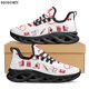 thumbnail image 1 of Zapatillas deportivas de malla con cordones para mujer, con diseño de herramientas médicas, plataforma, ligeras y cómodas, para hombre, 1 of 6