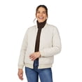 thumbnail image 2 of Free Country Women's Stratus Lite Reversible Quilted Bomber Jacket Oat XS, 2 of 9
