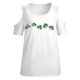 thumbnail image 5 of Top informal suelto con hombros descubiertos y cuello redondo con estampado de manga corta para mujer del Día de San Patricio Pompotops  hkajfhjk461513, 5 of 5