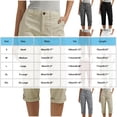 thumbnail image 6 of UVEASISHA Capri Pants for Women High Waisted Cargo Capris Rolled Hem Summer Cropped Pants with Pockets Pantalones de verano para mujer Wine L, 6 of 6
