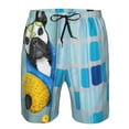 thumbnail image 4 of Kll French Bulldog Dog In A Bathtub Men'S Casual Summer Beach Shorts Hawaiian Shorts With Pockets-Medium, 4 of 9