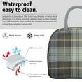 thumbnail image 3 of Reusable Plaid Lnsulated Lunch Bag for Women & Men-Leakproof Water-Resistant Cooler Tote,Large Capacity(10.6x8.7x6.3in)for Work,Office,Travel,Picnic,Beach., 3 of 7