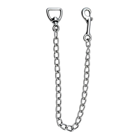 Equine Horse Leads Chain With Ergonomic Handle Metal Horse Control Chain for Leading Training Ground Work and Daily Handling