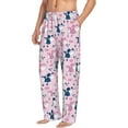 thumbnail image 2 of Xecao Cartoon Poodle Dog Men's Straight Lounge Pajama Pants: The Ultimate in Comfortable Sleepwear, 2 of 9