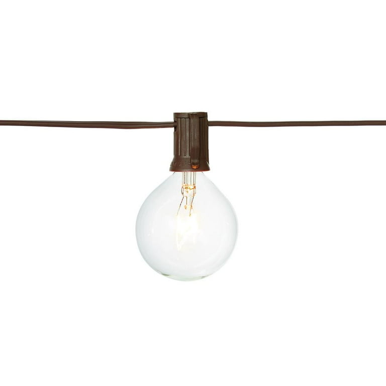 12-Light Large Cafe Clear String Lights 12-Light Large Cafe Clear String Lights
