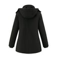 thumbnail image 2 of Soularge Women's Plus Size Jacket Winter Windproof Coat Warm Hooded Parka Black 3X, 2 of 6