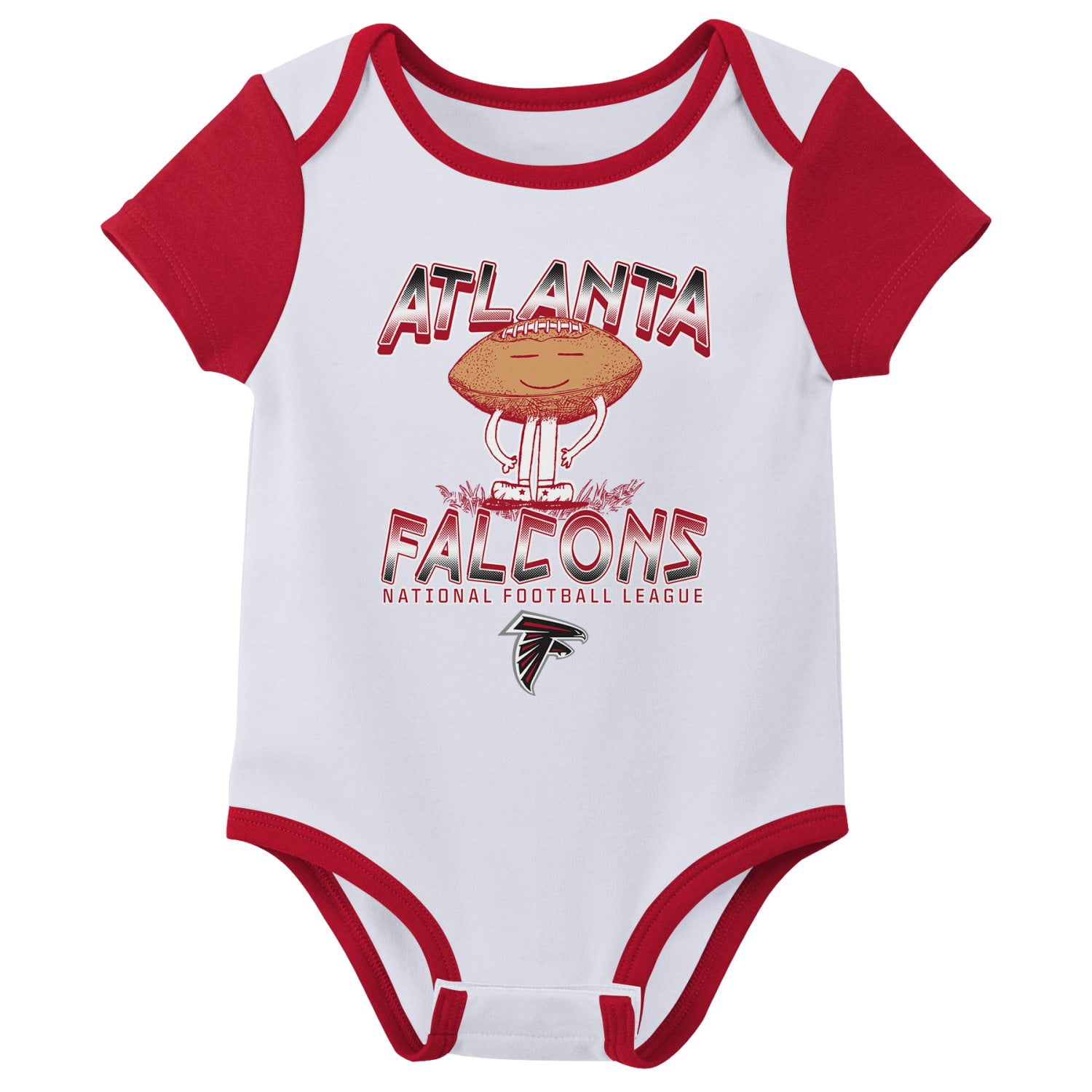 ATLANTA FALCONS NFL Infant Boys 3 Pack Onesie Game Day Fan Apparel