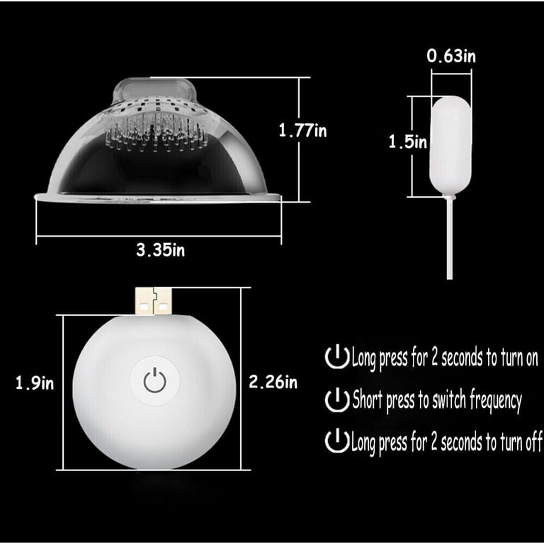 Breast Massager for 20 frequency Vibrating Breast Massage Electric Vibration  for Women - Walmart.com
