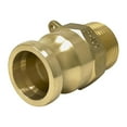 thumbnail image 4 of Gloxco Brass Type F Cam and Groove Fitting, 1" Male Camlock Adapter x 1" Male NPT (CAM-10-F-BR), 4 of 6