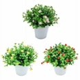 thumbnail image 2 of Plantas artificiales Flores artificiales Simulación Orquídea Eucalipto Plantas en macetas Plantas verdes Decoración del hogar Decoraciones de ventanas Pequeñas plantas en macetas (púrpura) 1 Sailing Electrónica, 2 of 5