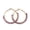 Amethyst, variant on Hoop Earrings Stone Beads Gold Stainless Steel Hoop 50Mm Pin 0.6X1Mm&nbsp; P602
