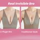 thumbnail image 4 of Strapless Sticky Push-up Plunge Bra - Plus Size Backless Adhesive Bra A-DD Cup (Negro, A) oso de fresa vestir, 4 of 5