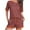 Red, variant on yievot Women's 2 Piece Summer Outfits Set Women's Short Set Striped Casual Short Sleeve Tops and Shorts Loungewear