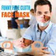 thumbnail image 1 of facial divertida para adultos protector de boca con estampado 3D facial a prueba de polvo facial para hombres I Baoblaze cubierta divertida, 1 of 8
