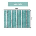 thumbnail image 4 of Home Weavers Glamour Collection Microfiber Bath Rug, Non-Slip TPR Backing, Soft Absorbent Bathroom Rug, Machine Washable, 20" x 32", Aqua, 4 of 5