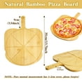 thumbnail image 2 of Bamboo Pizza Peel, 10 & 12 inch Pizza Cutting Board with 8 Slice Grooves, Pizza Spatula Paddle Pizza Boards with Handle, Pizza Oven Accessories for Baking Homemade (10 inch), 2 of 6