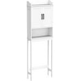 thumbnail image 5 of Over The Toilet Storage Organizer and Small Freestanding Cabinet W/Adjustable Shelf & Storage Rack, Bathroom Space Saver, White, 5 of 10
